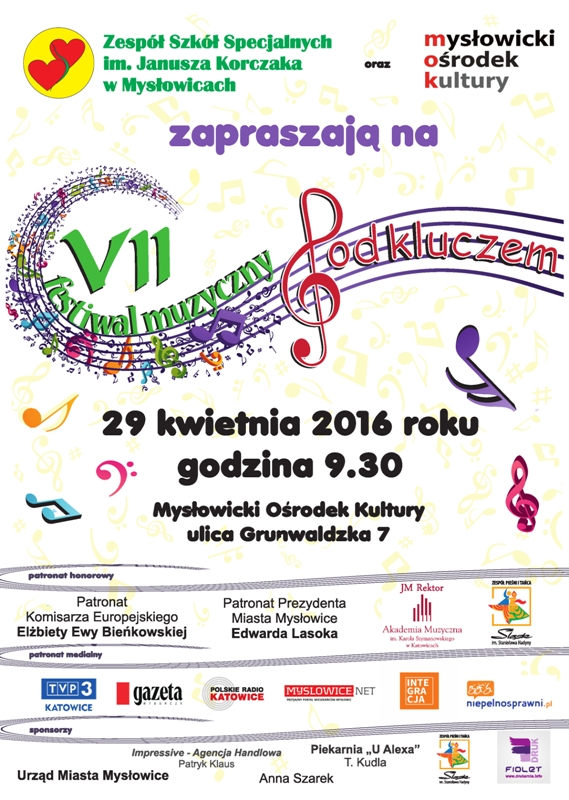 FESTIWAL POD KLUCZEM 2016 plakat