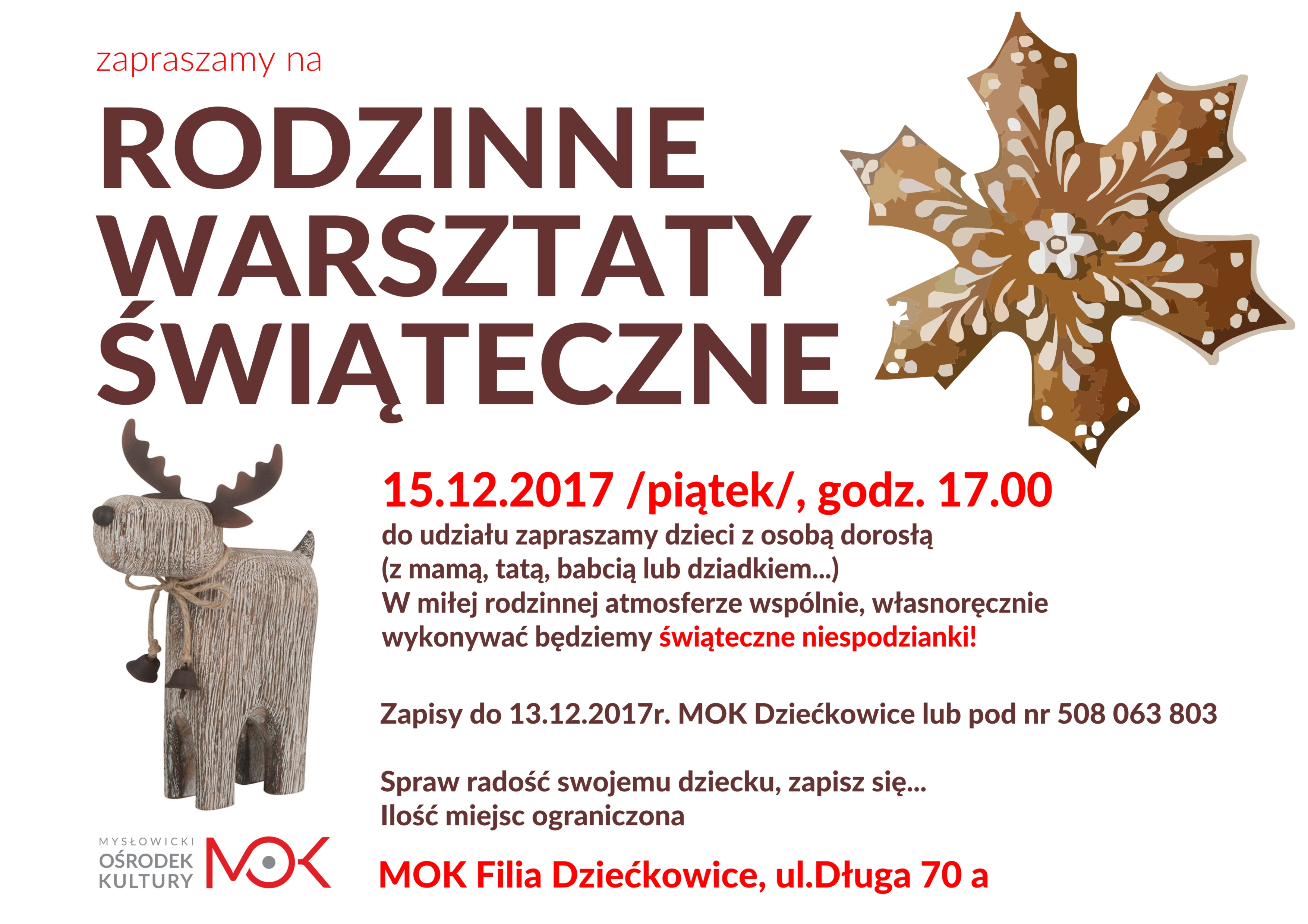 15.12 - warsztatySwiateczneDzieckowiceZaprosz